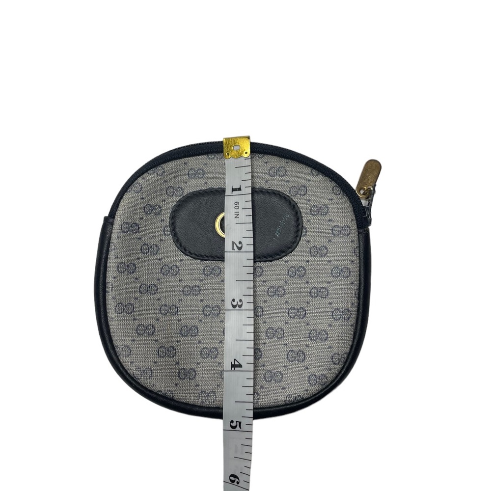 Gucci | Vintage GG Guccismw Logo Coin Purse in Navy Blue/Gold - Picture 10 of 10